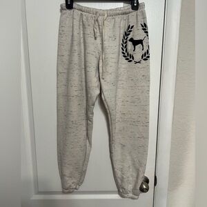 PINK Victoria Secret Women’s Cream Sweatpants size Small